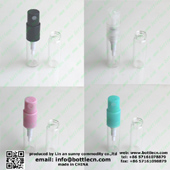 2ml-5ml mini glass vials for perfume sample bottle plastic snap-on spray
